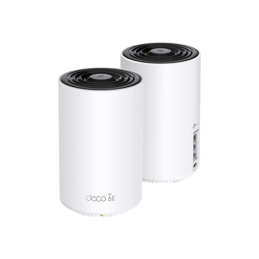 Sistema Mesh Wi-Fi 6E Tri-Banda TP-LINK AXE5400, Pacchetto da 2 unit├á, Bianco, Interno, Copertura massima di 510 m┬▓ - 40 ┬░C, 