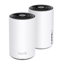 Sistema Mesh Wi-Fi 6E Tri-Banda TP-LINK AXE5400, Pacchetto da 2 unit├á, Bianco, Interno, Copertura massima di 510 m┬▓ - 40 ┬░C, 