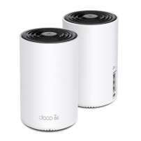Sistema Mesh Wi-Fi 6E Tri-Banda TP-LINK AXE5400, Pacchetto da 2 unit├á, Bianco, Interno, Copertura massima di 510 m┬▓ - 40 ┬░C, 
