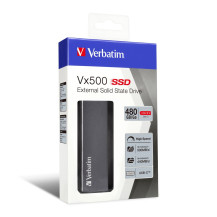 Verbatim Vx500 - SSD - 480 GB - esterno (trasportabile) - USB 3.1 Gen 2 (connettore USB-C)