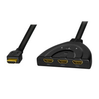 LogiLink Video/Audio Splitter/Switch - 3 x
