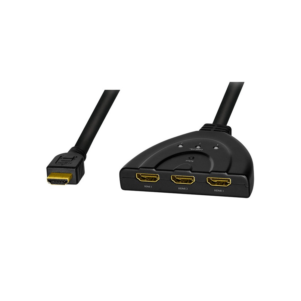 LogiLink Video/Audio Splitter/Switch - 3 x