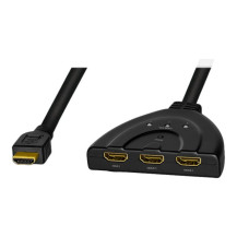 LogiLink Video/Audio Splitter/Switch - 3 x