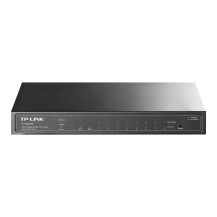 TP-LINK TL-SG2210P - Switch - gestito - 8 x 10/100/1000 + 2 x SFP - Desktop - PoE (53 W)