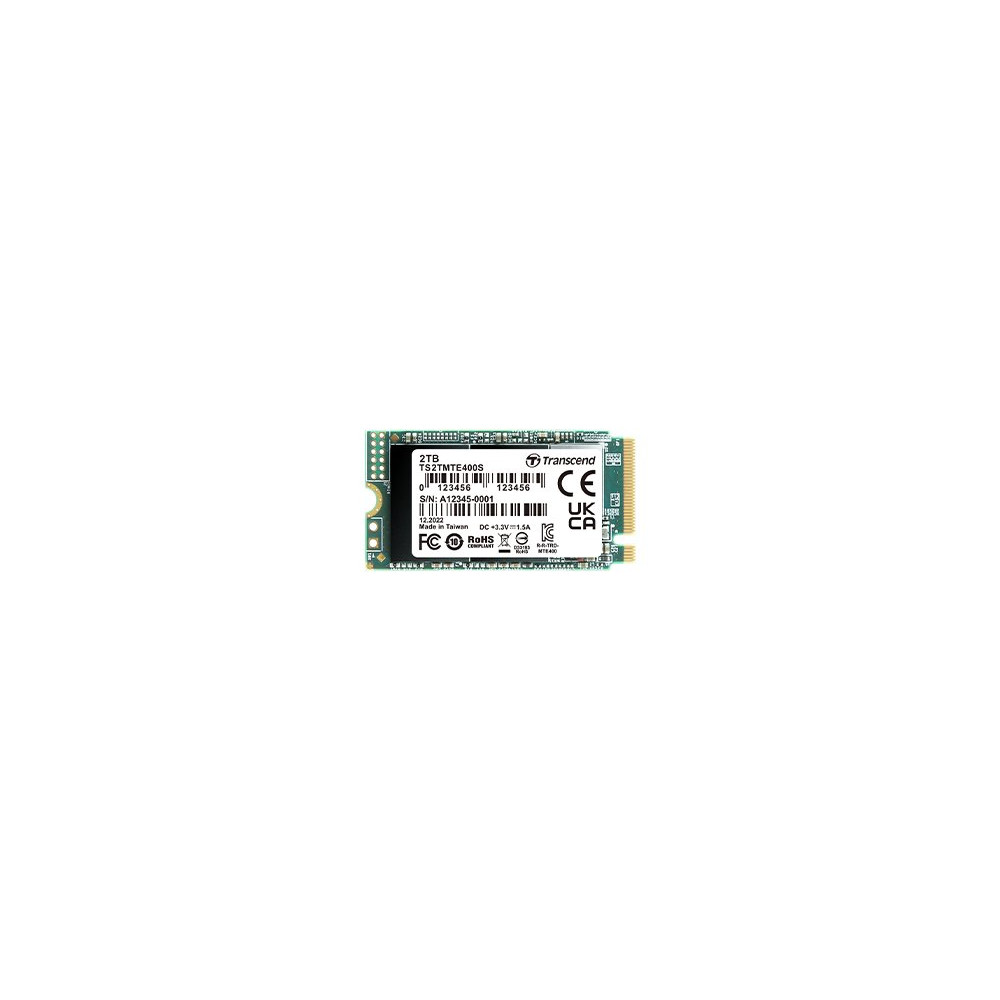 Transcend TS2TMTE400S - SSD - 2 TB - interno - M.2 2242 - PCIe 3.0 x4 (NVMe)