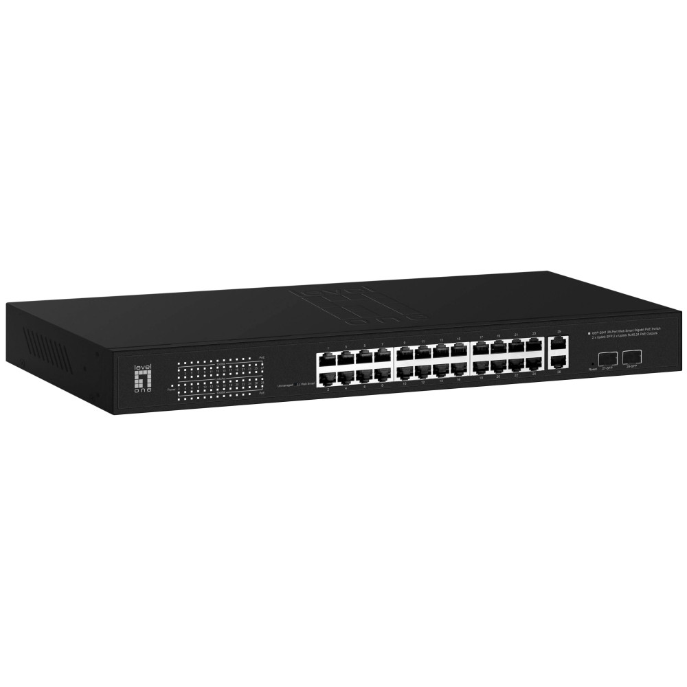 LevelOne GEP-2841, Gestito, L2, Gigabit Ethernet (10/100/1000), Power over Ethernet (PoE), Montaggio in rack, 1U
