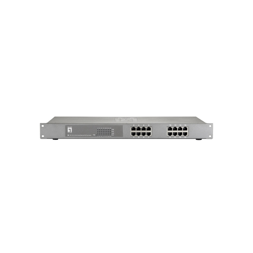 LevelOne FEP-1612W120 - Switch - 16 x 10/100 (PoE+)