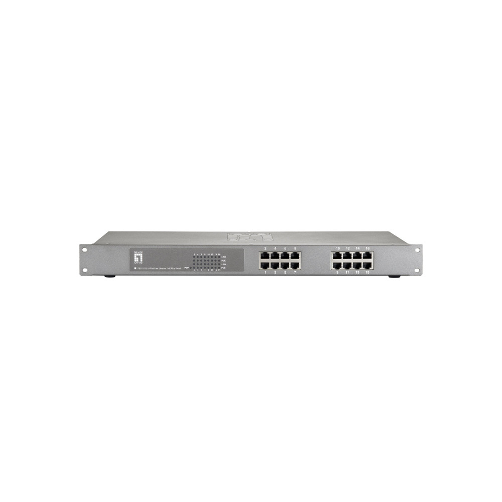 LevelOne FEP-1612W150 - Switch - 16 x 10/100 (PoE+)