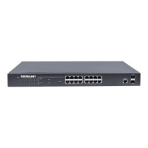 Intellinet 16-Port Gigabit Ethernet PoE+ Web-Managed Switch mit 2 SFP-Ports, IEEE 802.3at/af Power over Ethernet (PoE+/PoE)-konf