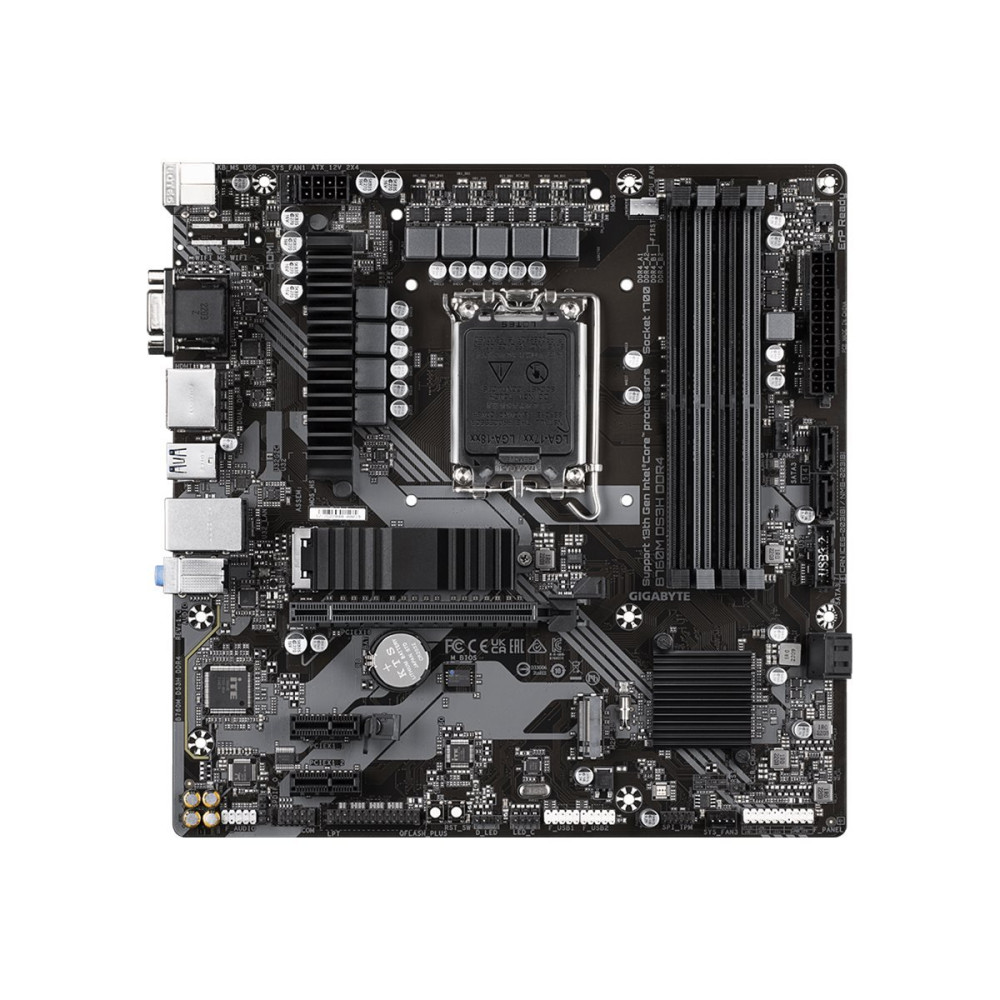 Gigabyte B760M DS3H DDR4 - 1.0 - Scheda madre - micro ATX - Sockel LGA1700 - Chipset B760 - USB 3.2 Gen 2, USB 3.2 Gen 1, USB-C 