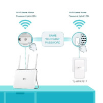 TP-LINK AC1200 AV1000 Gigabit WLAN Powerline Adapter Kit con presa elettrica, 1000 Mbit/s, IEEE 1901, IEEE 802.3, IEEE 802.3ab, 