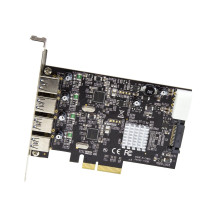 StarTech.com Startech 4-Port USB PCIe Adapter - Carta di estensione PCI Express USB 3.1/3.2 Gen 2 Tipo-A a 10 Gbit/s con 2 contr