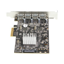 StarTech.com Startech 4-Port USB PCIe Adapter - Carta di estensione PCI Express USB 3.1/3.2 Gen 2 Tipo-A a 10 Gbit/s con 2 contr