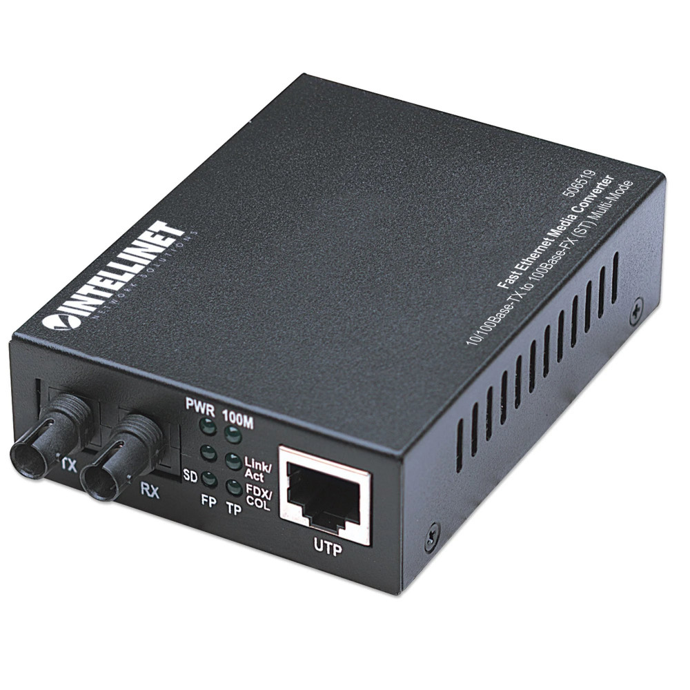Intellinet Fast Ethernet Media Converter, 10/100Base-Tx a 100Base-Fx (ST)