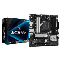 ASRock A520M Pro4 - Scheda madre - micro ATX - Socket AM4 - Scheda Madre AMD A520 - USB 3.2 Gen 1, USB-C Gen1 - LAN Gigabit - Gr