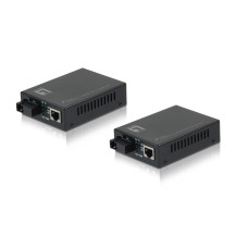 LevelOne FVT-2202 - Convertitore di media - LAN 100Mb - 10Base-T, 100Base-FX, 100Base-TX - RJ-45 / SC Monomodo - fino a 20 km - 