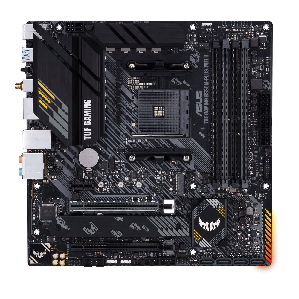 ASUS TUF GAMING B550M-PLUS WIFI II - Scheda madre - micro ATX - Socket AM4 - Scheda madre AMD B550 - USB-C Gen2, USB 3.2 Gen 1, 