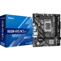 ASRock H610M-HVS/M.2 R2.0 - Scheda madre - micro ATX - Sockel LGA1700 - Chipset H610 - USB 3.2 Gen 1 - LAN Gigabit - Grafica int