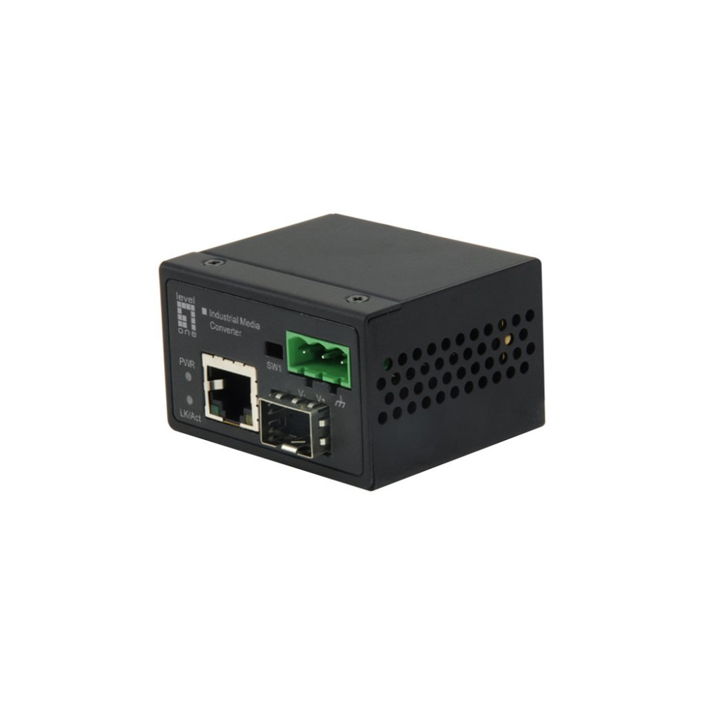 LevelOne IEC-4000 - Convertitore di media - LAN 100Mb - 10Base-T, 100Base-X, 100Base-TX - RJ-45 / SFP (mini-GBIC)