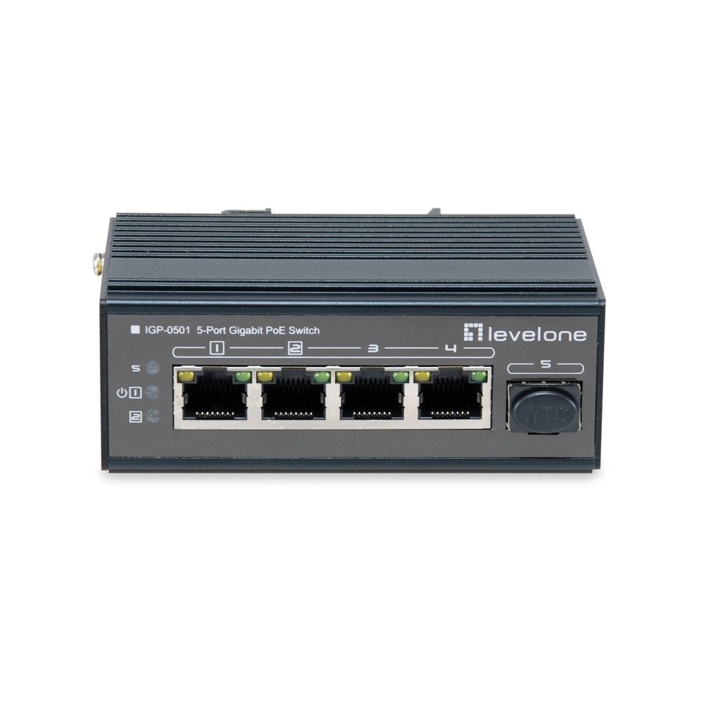 Livello Uno IGP-0501 - Switch - 4 x 10/100/1000 (PoE+)