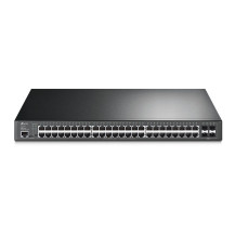 TP-LINK JetStream 52-porto Switch Gigabit L2+ Gestito con 48 porti PoE+, Gestito, L2/L3, Ethernet Gigabit (10/100/1000), Power o