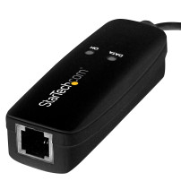 StarTech.com USB 2.0 Faxmodem - 56K Externes DialUp V.92 Modem/Dongle/Adapter - Computer/Laptop Faxmodem - USB a jack telefonico