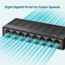 TP-LINK LiteWave LS1008G - Switch - senza gestione