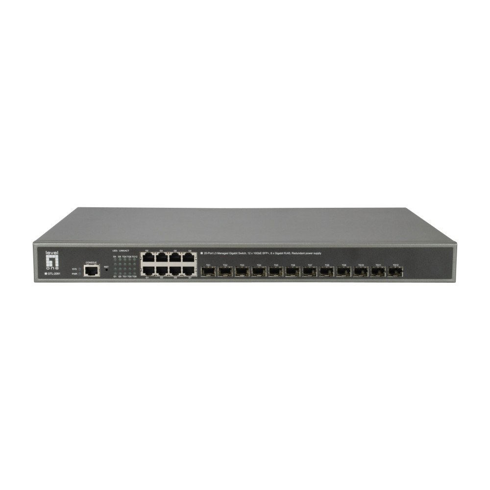 LevelOne GTL-2091 - Switch - L3 - gestito - 12