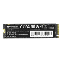 Verbatim Vi3000 - SSD - Resistenza elevata - 512 GB - interno - M.2 2280 - PCIe 3.0 x4 (NVMe)