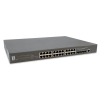 LevelOne GTP-2871 - Switch - 802.3at/af - L3 Lite - gestito - 24 x 10/100/1000 (PoE+)
