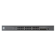LevelOne GTP-2871 - Switch - 802.3at/af - L3 Lite - gestito - 24 x 10/100/1000 (PoE+)