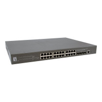 LevelOne GTP-2871 - Switch - 802.3at/af - L3 Lite - gestito - 24 x 10/100/1000 (PoE+)