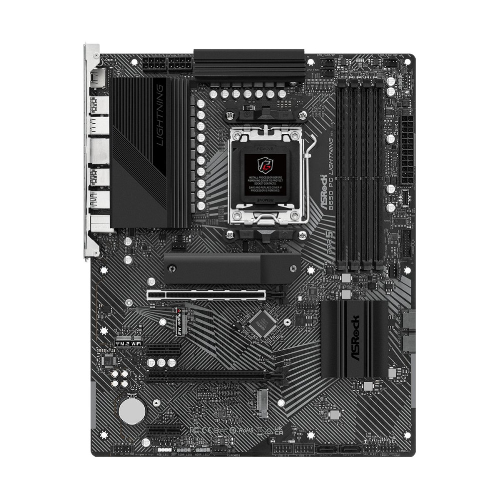 ASRock B650 PG Lightning - Scheda madre - ATX - Socket AM5 - Chipset AMD B650 - USB-C 3.2 Gen 2x2, USB-C 3.2 Gen2, USB 3.2 Gen 1