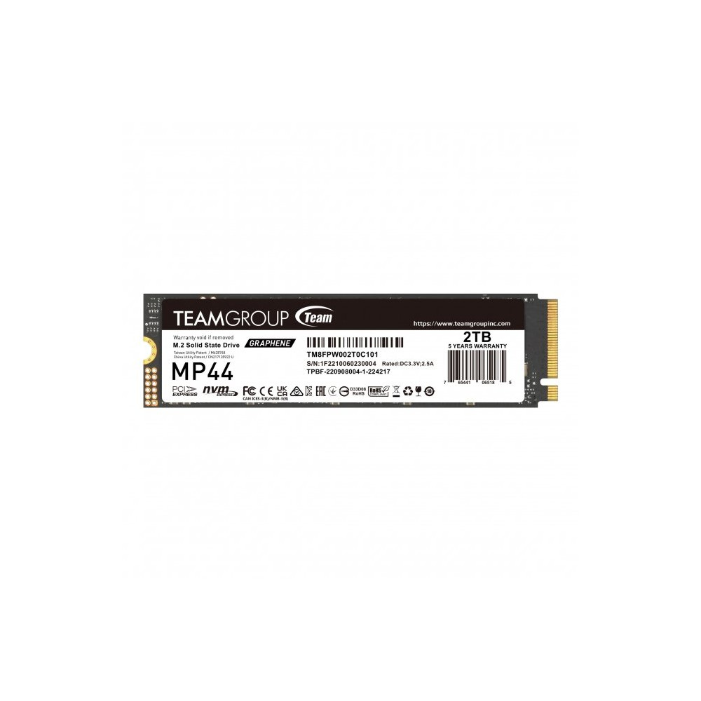 Team Group MP44 - SSD - 2 TB - interno - M.2 2280 - PCIe 4.0 x4 (NVMe)
