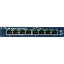 Netgear GS108 - Switch - 8 x 10/100/1000 - Desktop