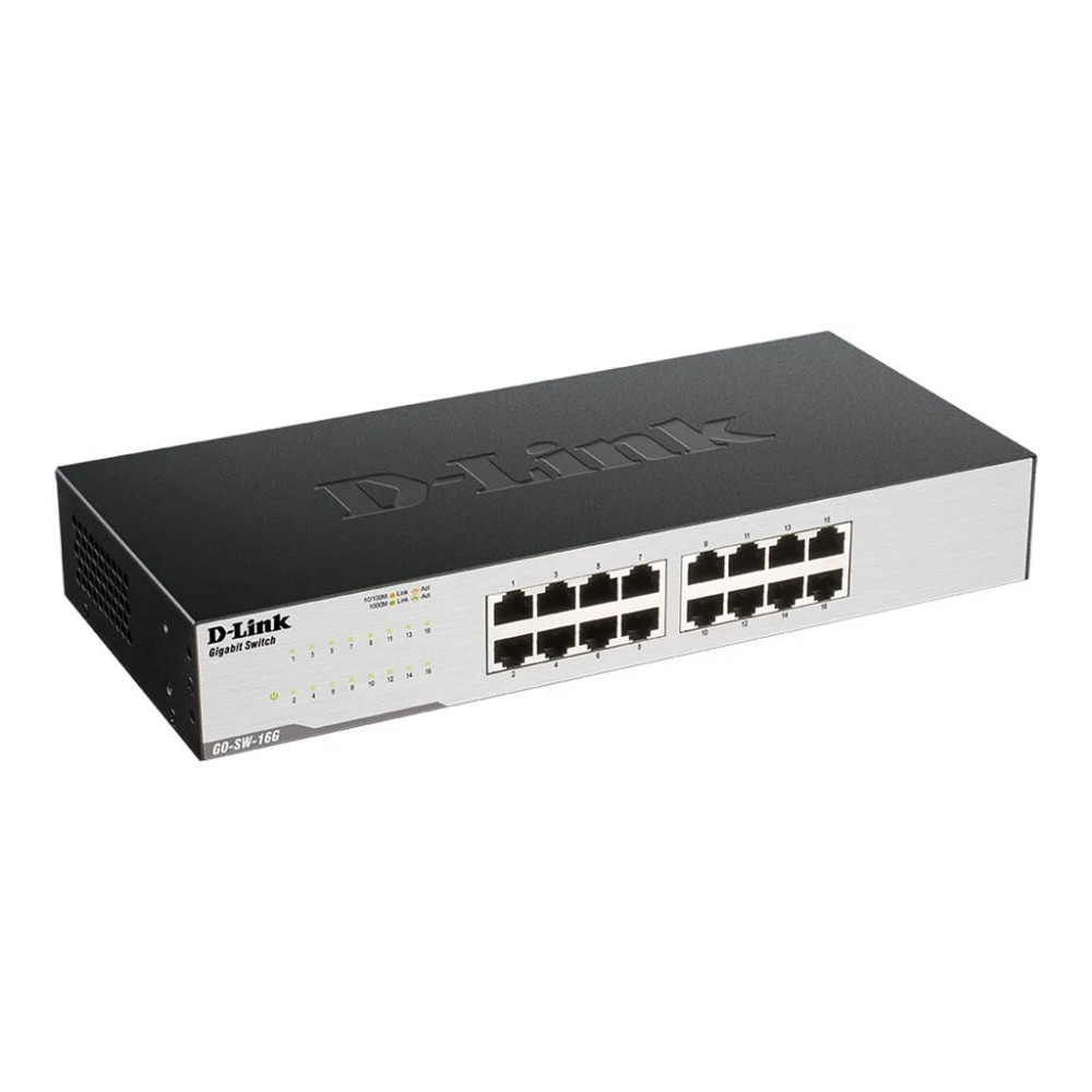 D-Link GO-SW-16G - Switch - senza gestione - 16 x
