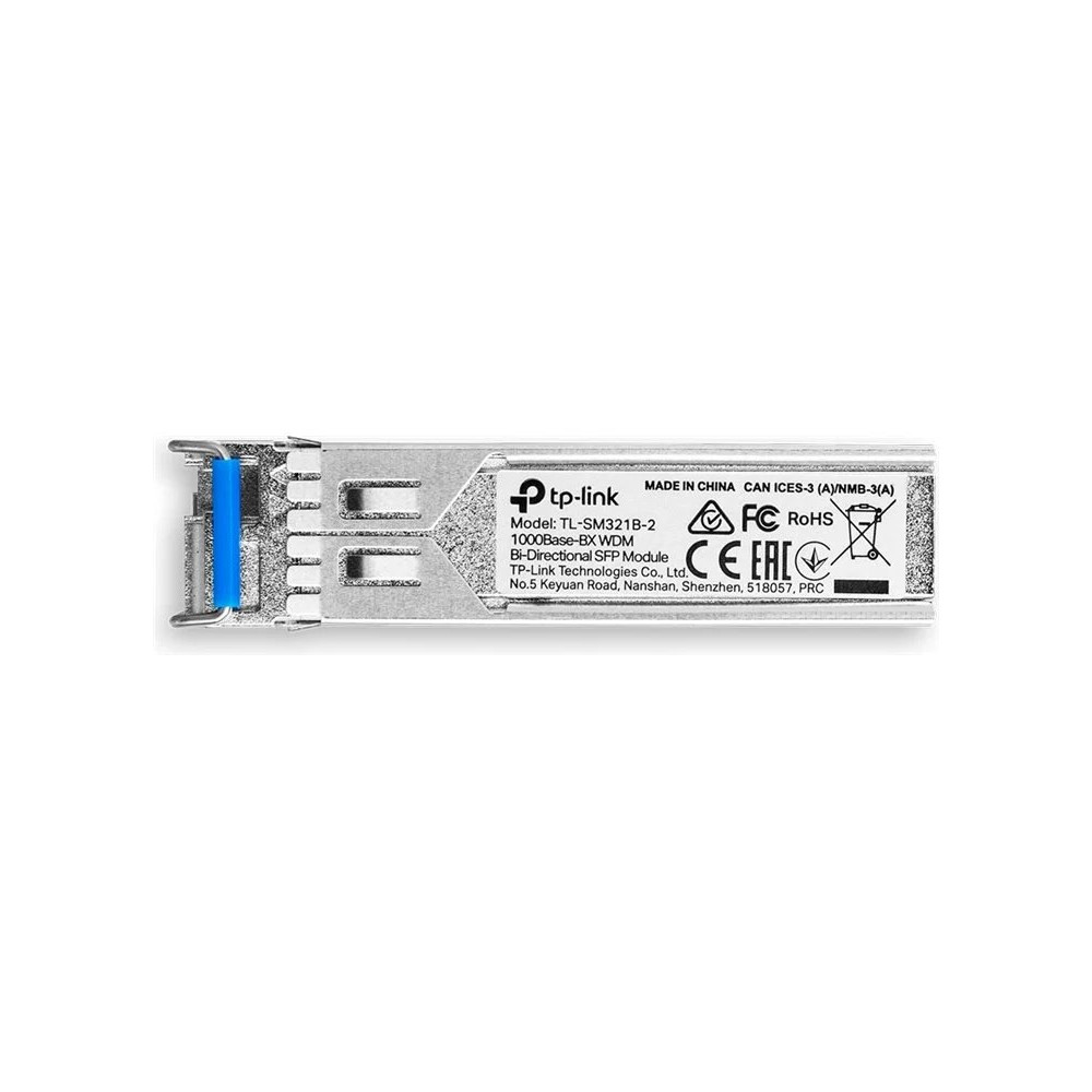 TP-LINK TL-SM321B-2 V1 - Modulo trasmettitore SFP (Mini-GBIC) - GbE - 1000Base-BX - LC/UPC monomodo - fino a 2 km - 1310 (TX)