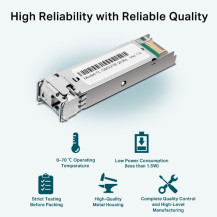 TP-LINK TL-SM321B-2 V1 - Modulo trasmettitore SFP (Mini-GBIC) - GbE - 1000Base-BX - LC/UPC monomodo - fino a 2 km - 1310 (TX)
