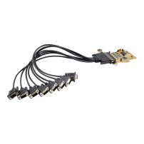 StarTech.com Startech Scheda PCI Express a 8 Porte - Carta di espansione PCIe RS232 - 16C1050 UART - Windows &amp; Linux (PEX8S1