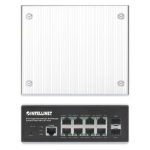 Intellinet Switch - industriali - L2+ - gestito - 8 x 10/100/1000 (PoE+)