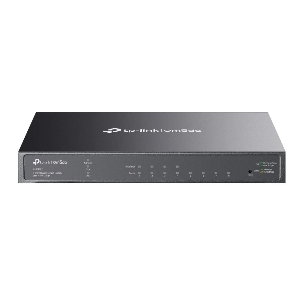 TP-LINK Omada TL-SG2008P V3 - Switch - Intelligente - 4 x 10/100/1000 + 4 x 10/100/1000 (PoE+)