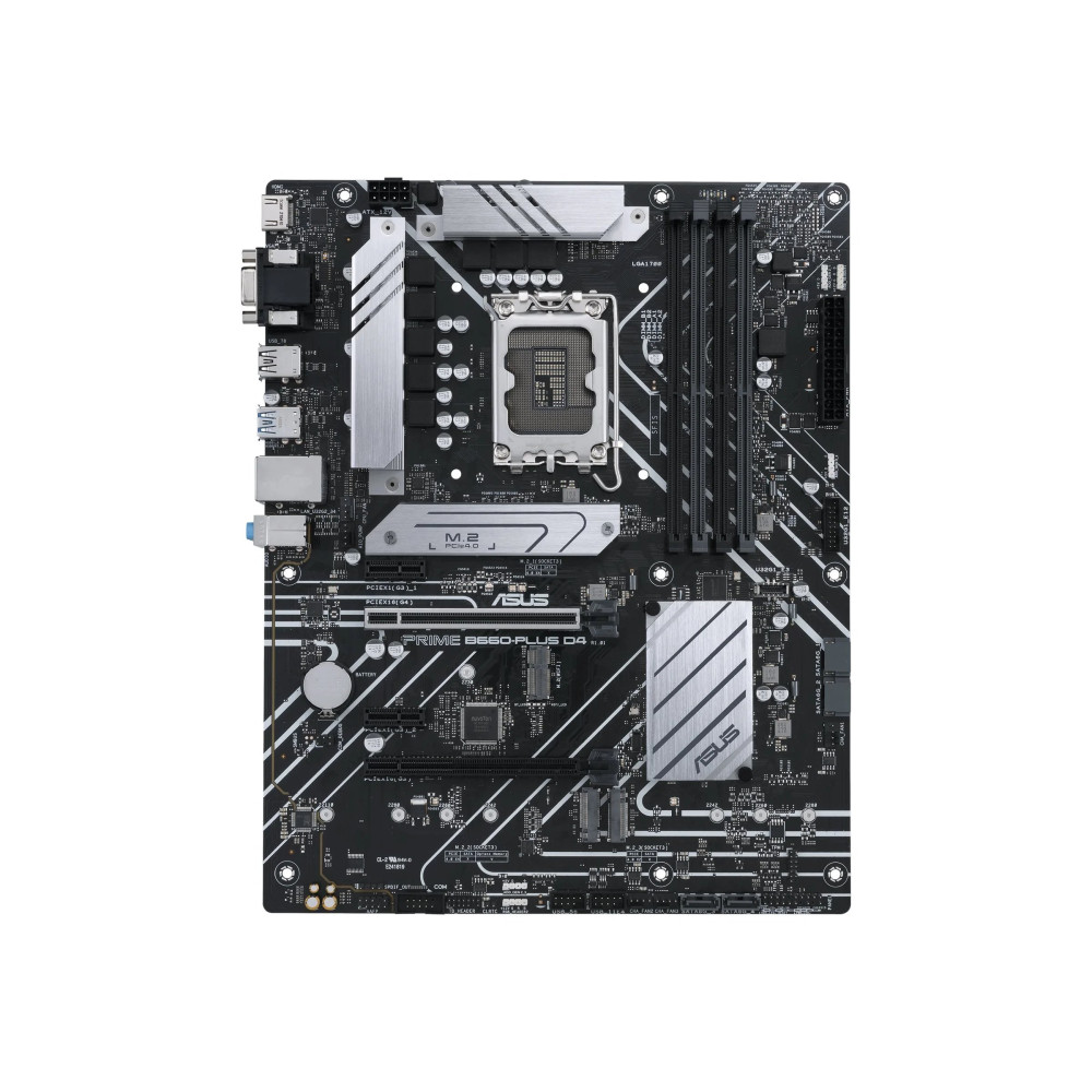 ASUS PRIME B660-PLUS D4 - Scheda madre - ATX - Sockel LGA1700 - B660 Chipsatz - USB-C 3.2 Gen 2x2, USB 3.2 Gen 2, USB 3.2 Gen 1,