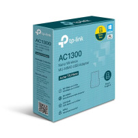 TP-Link AC1300 Nano Wireless MU-MIMO USB Adapter, Senza fili, USB, WLAN, Wi-Fi 5 (802.11ac), 1267 Mbit/s, Nero