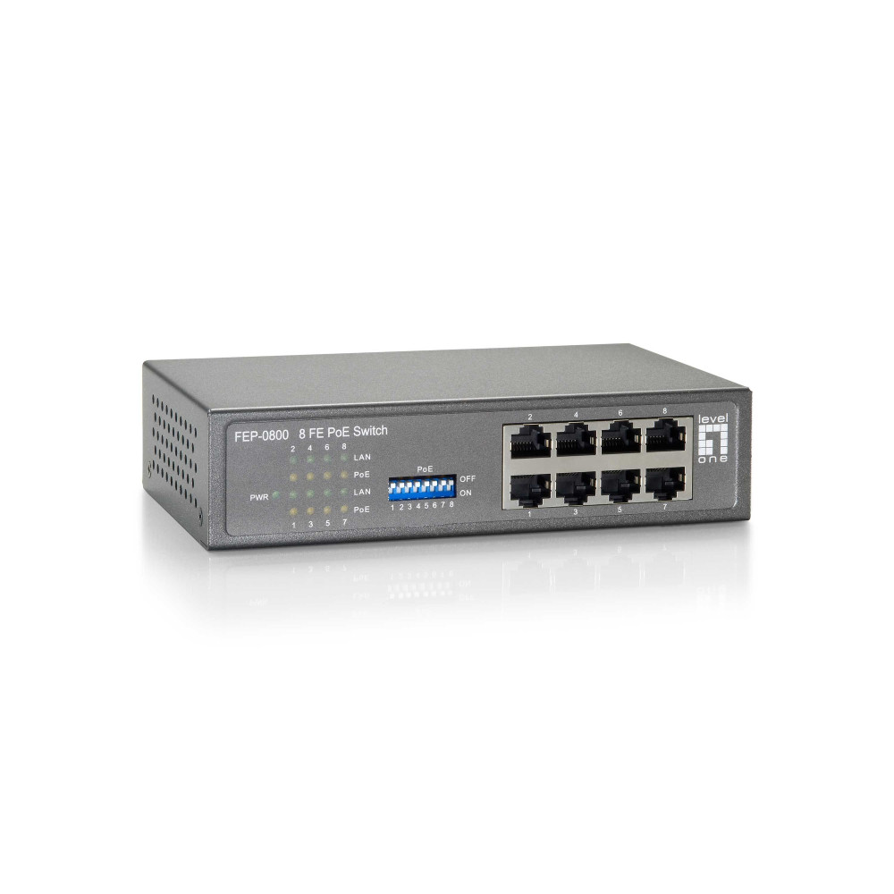 LivelloUno FEP-0800 - Switch - senza gestione - 8 x 10/100 (PoE)