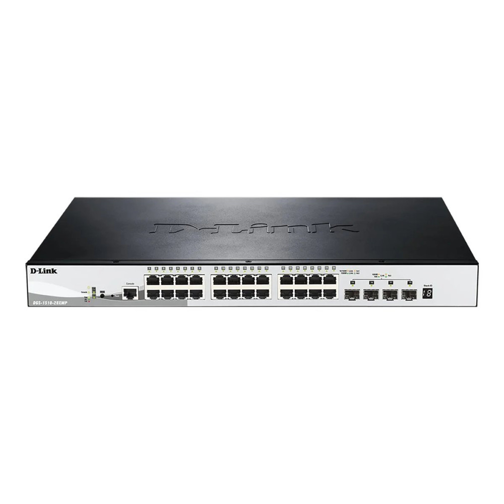 D-Link DGS 1510-28XMP - Switch - L3 - Intelligente - 24 x 10/100/1000 (PoE+)