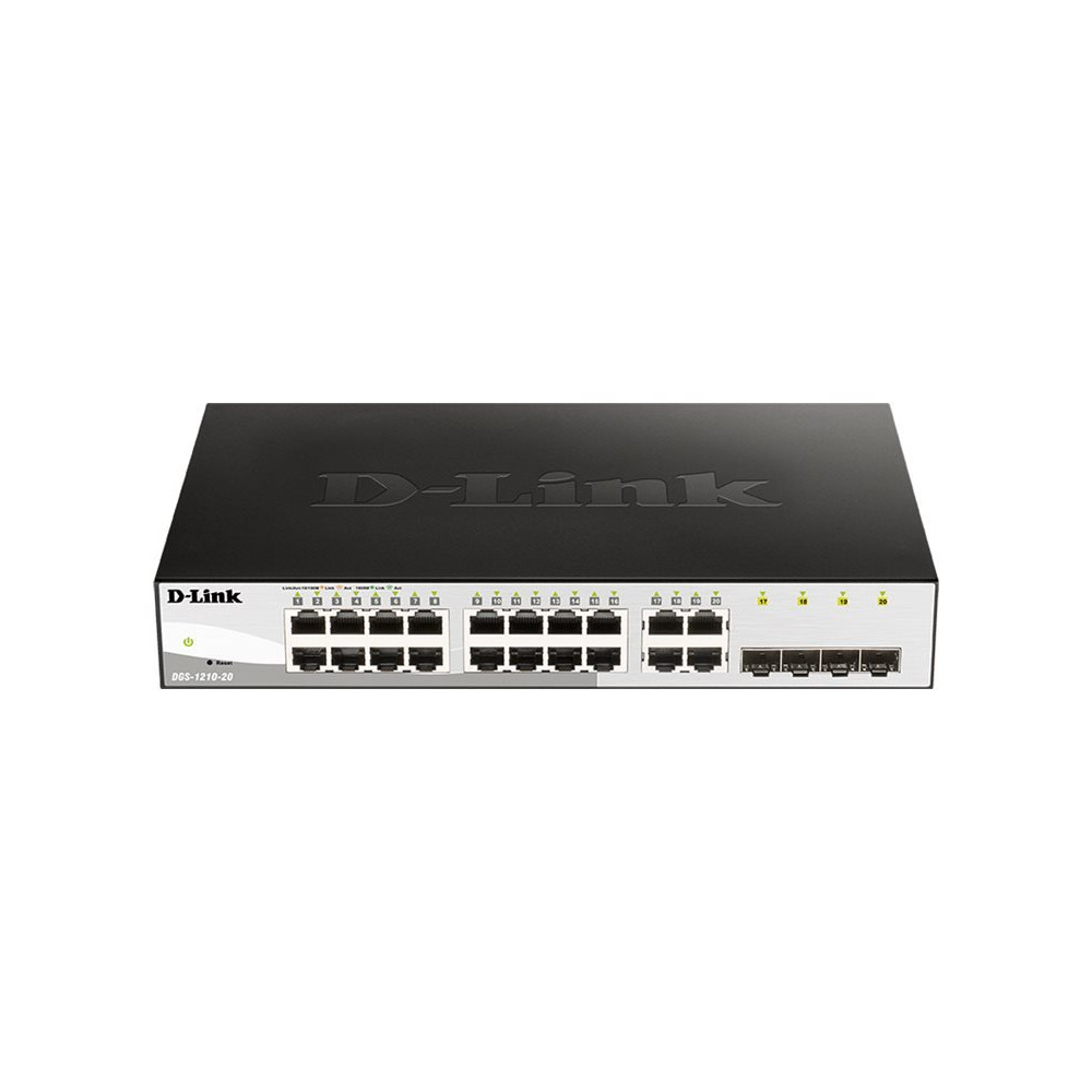 D-Link Web Smart DGS-1210-20 - Switch - 16 x