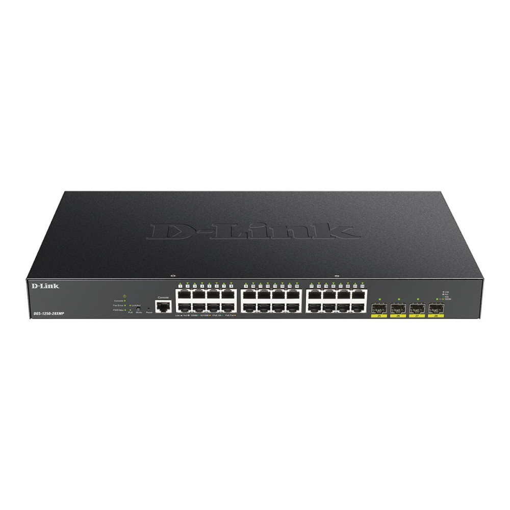 D-Link DGS 1250-28XMP - Switch - L3 Lite - Intelligente - 24 x 10/100/1000 (PoE)