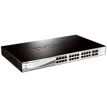 D-Link Web Smart DGS-1210-28P - Switch - L3 - gestito - 24 x 10/100/1000 (PoE)
