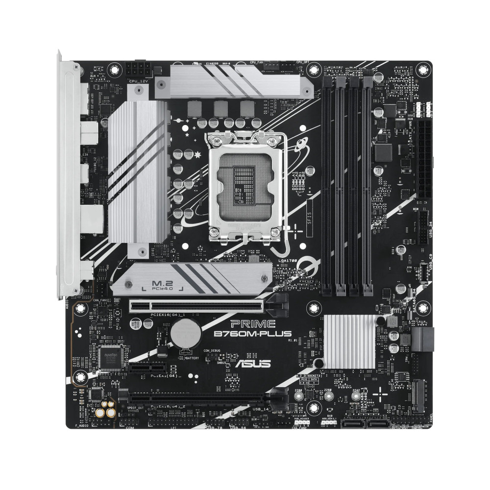 ASUS PRIME B760M-PLUS - Scheda madre - micro ATX - Sockel LGA1700 - Chipset B760 - USB 3.2 Gen 2, USB 3.2 Gen 1, USB-C 3.2 Gen 1
