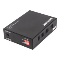 Intellinet Gigabit PoE+ Convertitore di Media, 1 x Porta 1000Base-T RJ45 a 1 x Porta SFP, Iniettore PoE+ - Convertitore di media